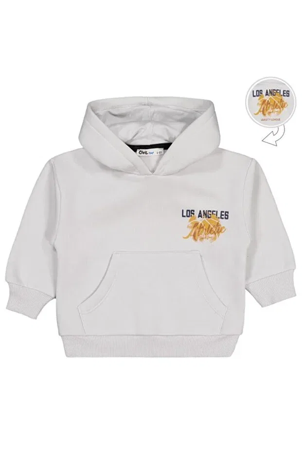 Детские свитшот с принтом Los Angeles Printed Civil Boys, Light Gray