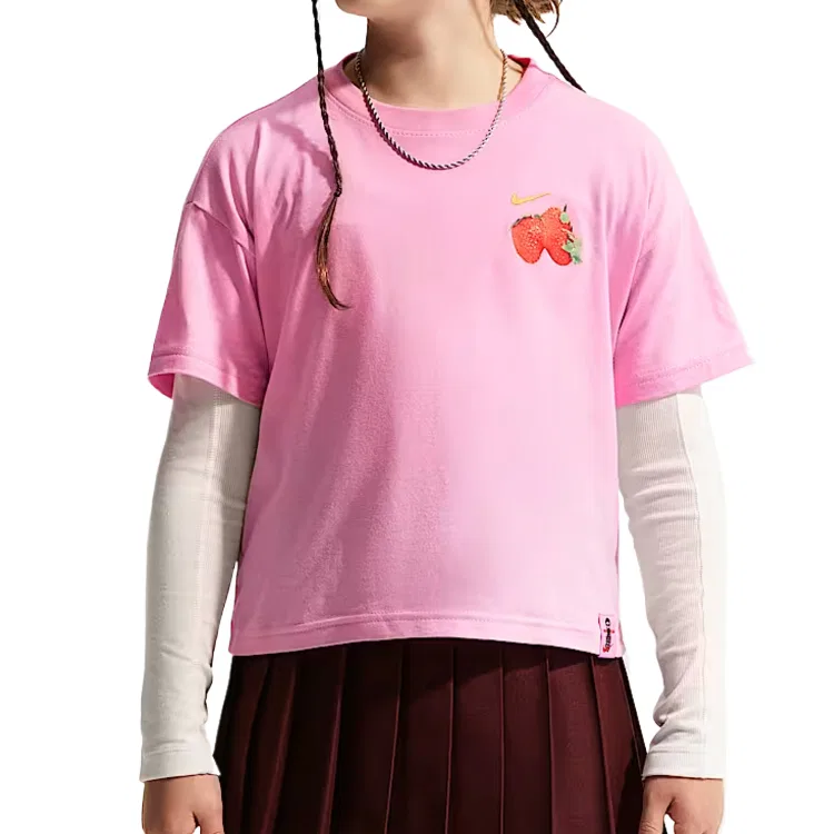 Детская футболка хлопковая Nike, Pink Rising
