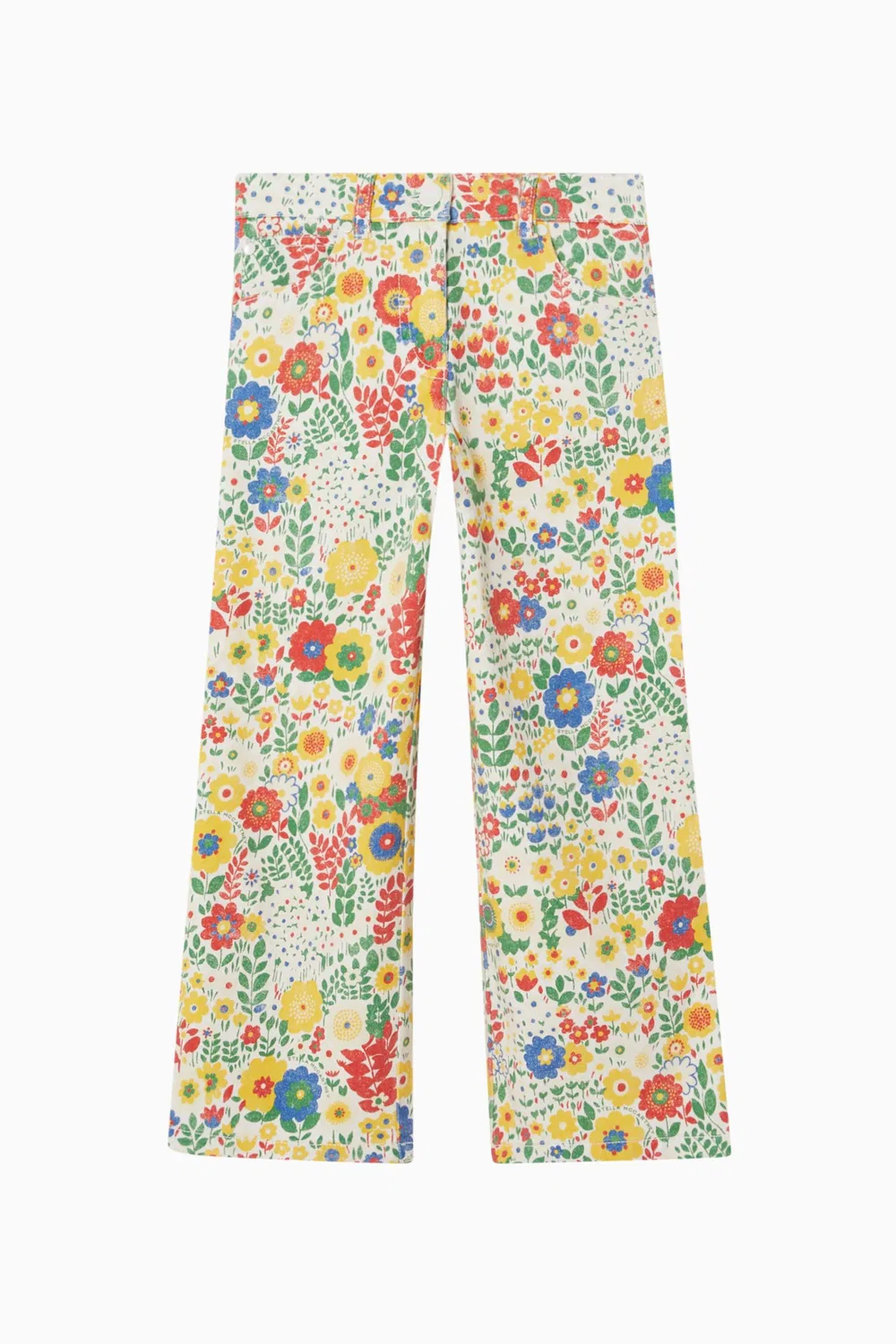 Брюки с цветочным принтом хлопковые Stella McCartney
