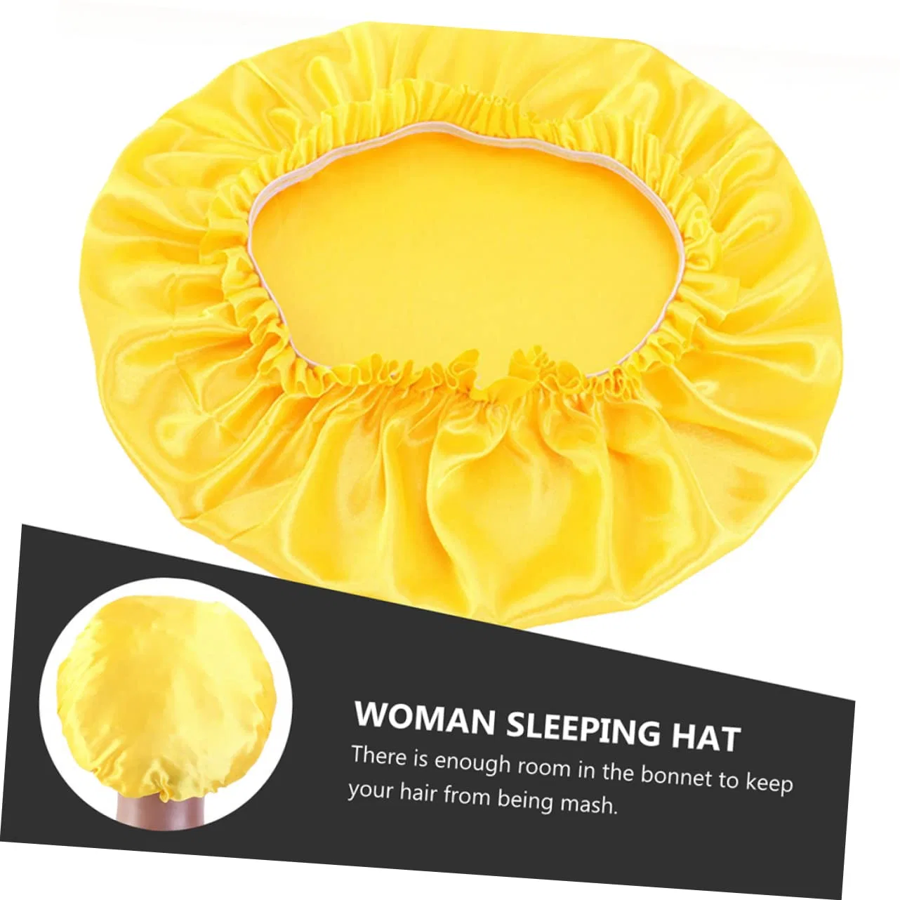 Шапочка для душа Satin Shower Hat, GLEAVI, набор 2 шт, 45 г, Желтый — фото 4