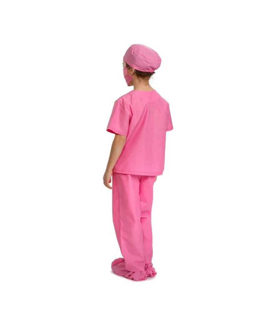 Детский костюм врача с шапочкой и маской Dress Up America, Pink — фото 2
