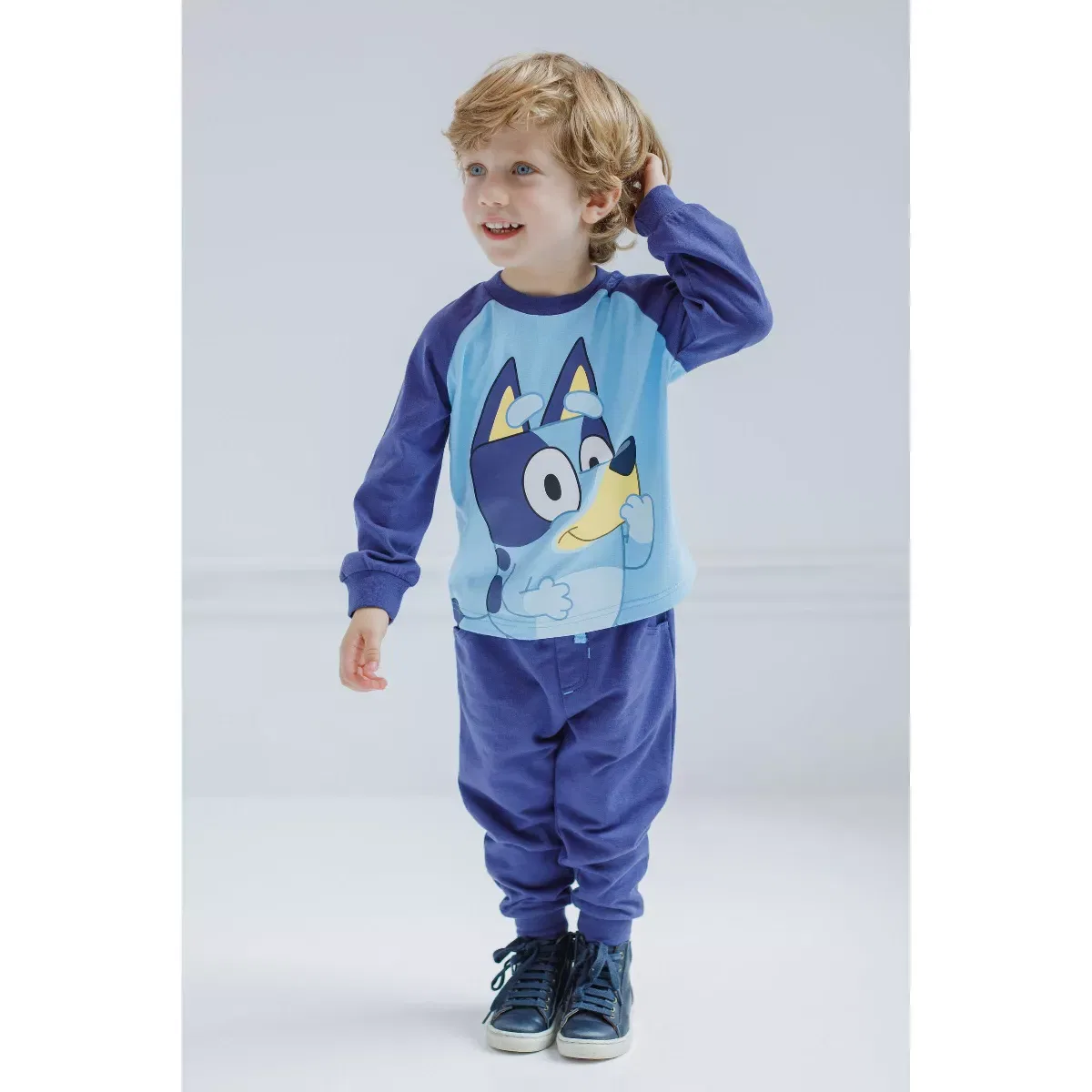 Детский комплект футболка и джоггеры с принтом Bluey Bluey, Blue — фото 4