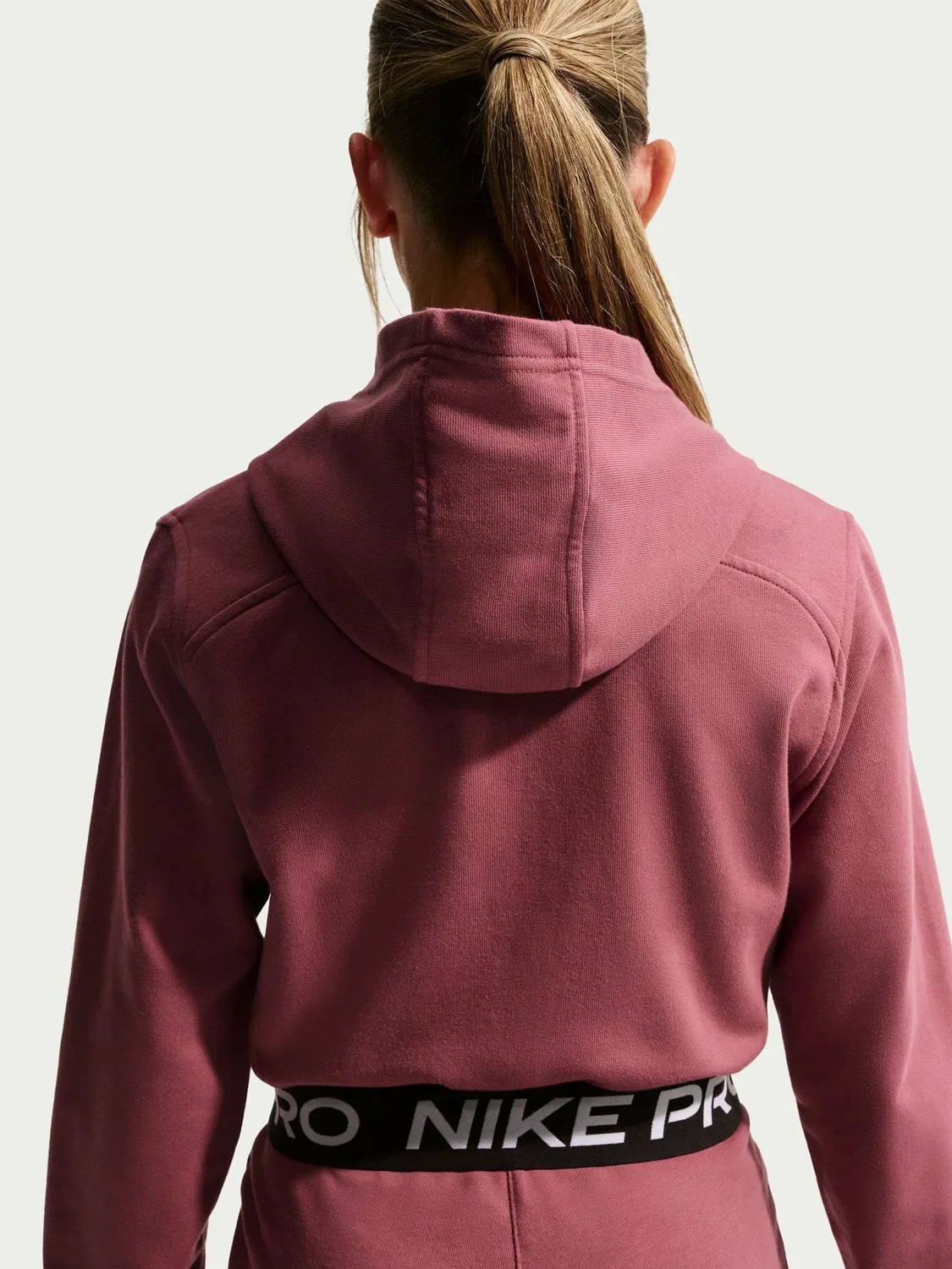Толстовка Nike Pink Smoke Pro Dri-FIT, розовый дым — фото 4
