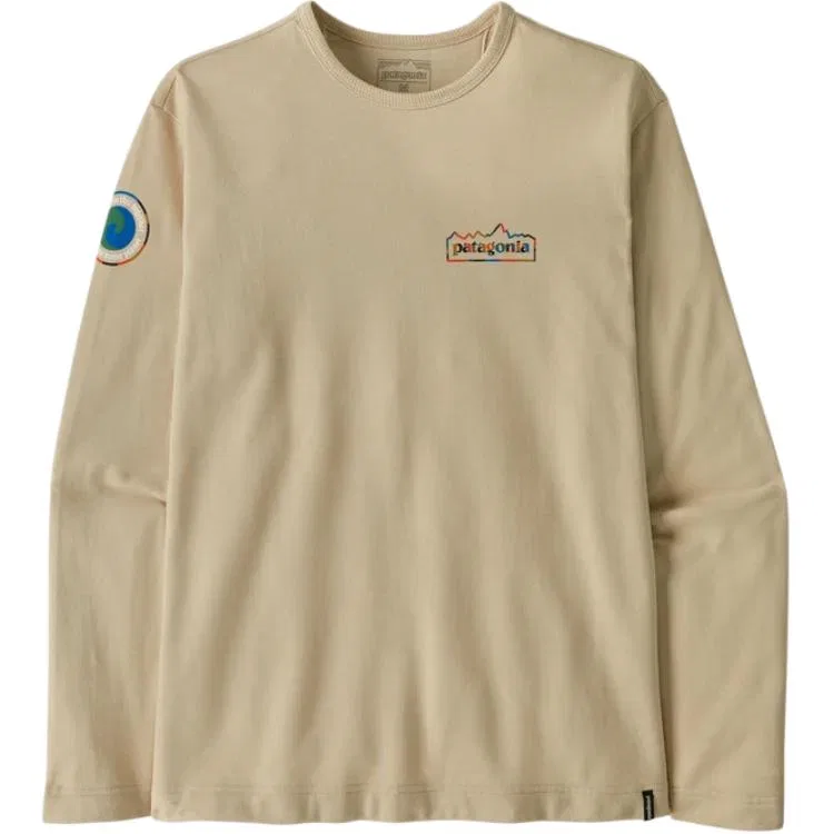 Мужской свитшот с длинным рукавом Wildrise Crew Patagonia, Pumice/PUM
