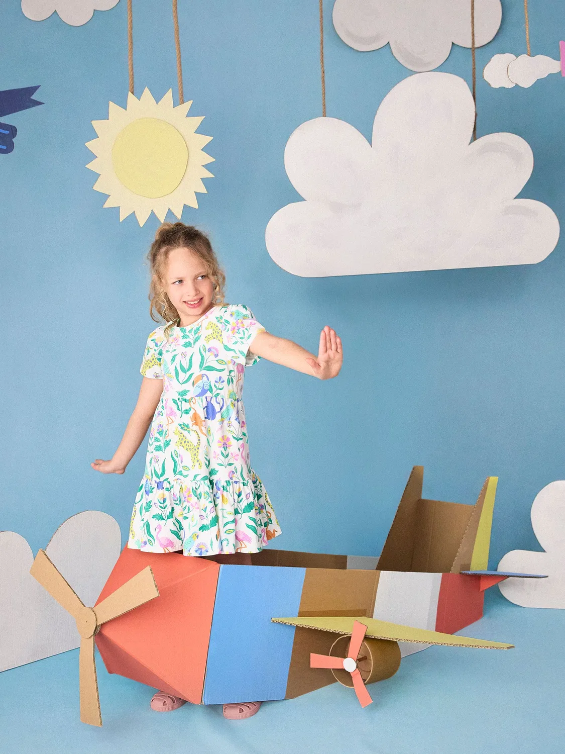 Платье с принтом Nellie Joules, Jungle Print