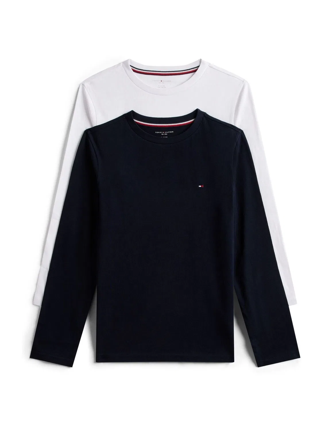 Футболка с длинным рукавом 2 шт Tommy Hilfiger, синий/белый