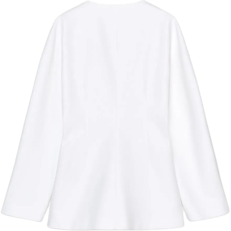Женский деловой костюм с принтом ZW Series ZARA, Frosted White — фото 3