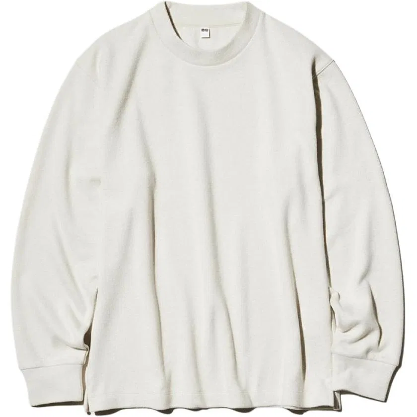Мужской свитер с круглым вырезом UNIQLO, Ivory