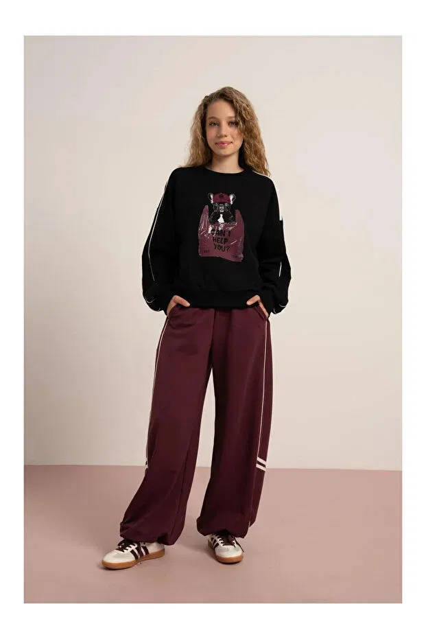 Детские свитшот для девочек с принтом My Lorin Kids Store, Black