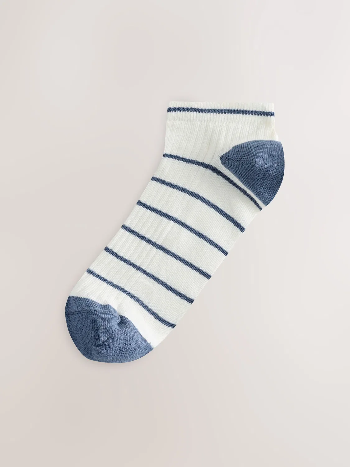 Носки спортивные, набор 4 пары, Stripe Ribbed Trainer Next, кремовый/мультиколор — фото 3