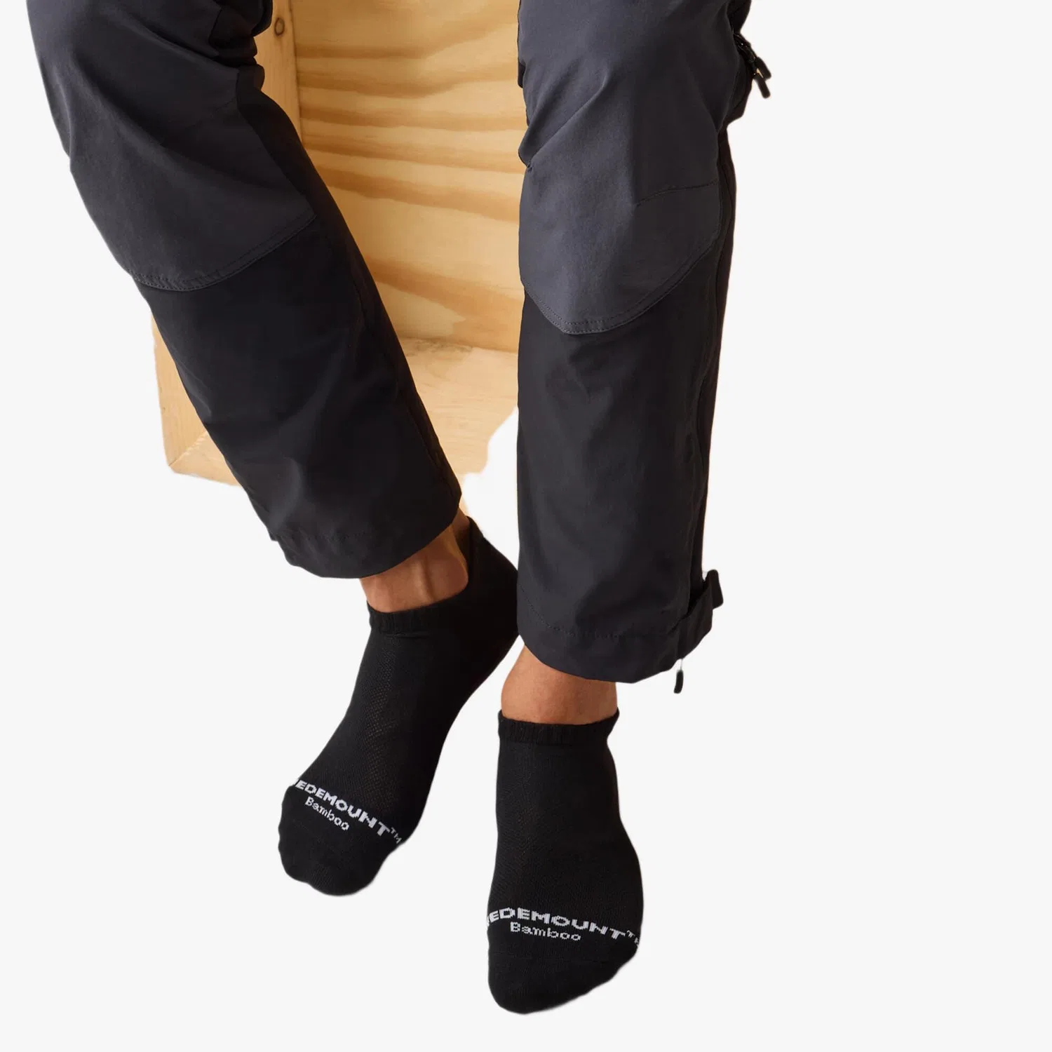Детские носки-невидимки с быстросохнущей тканью Bamboo Ankle Socks, Swedemount, Цвет: Schwarz — фото 3