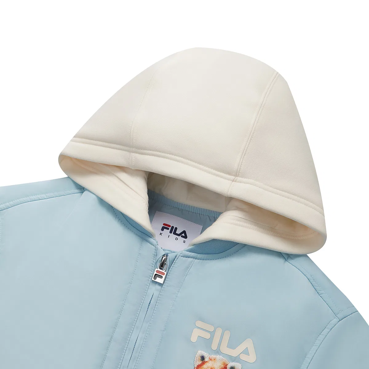 Детское худи с капюшоном Light Silicon Blue FILA KIDS — фото 4
