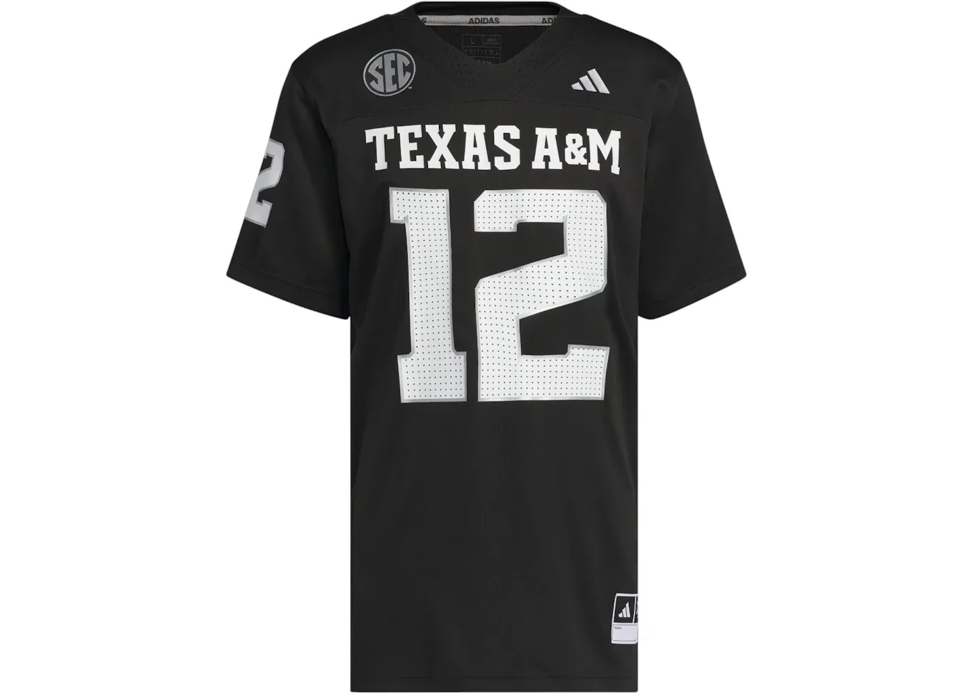 Мужская джерси с принтом Jersey Adidas, Texas A&M Black