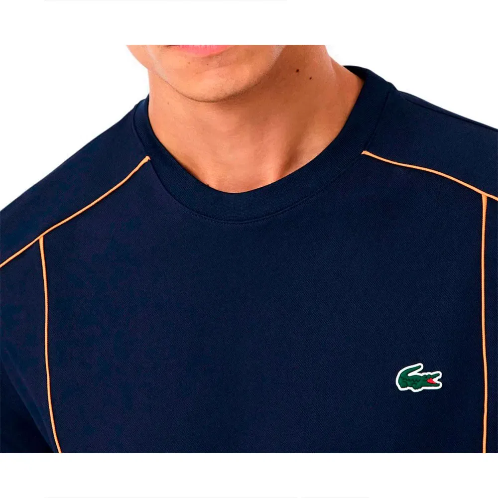 Футболка мужская Lacoste Ultra-Dry Pique Graphic Logo, синий — фото 3