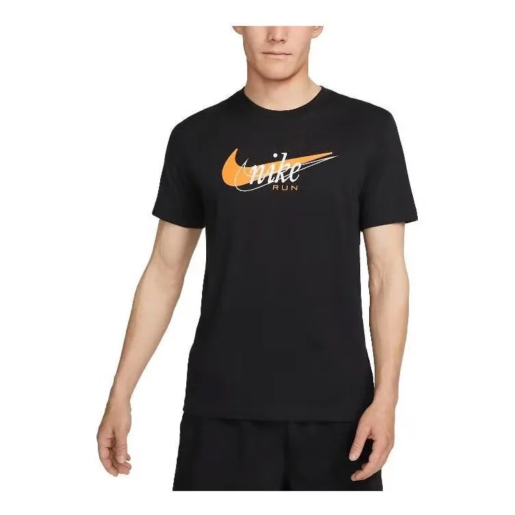 Футболка с логотипом Nike, черная
