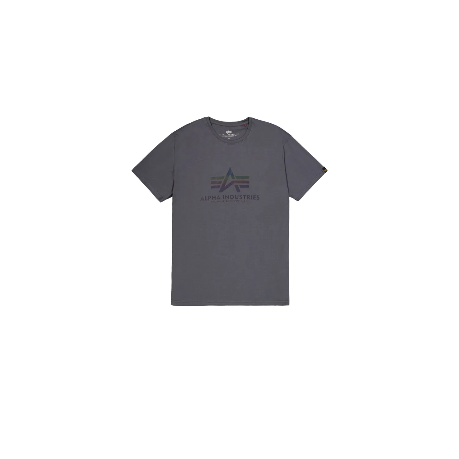 Детская футболка с принтом Alpha Industries, Grey Black — фото 4