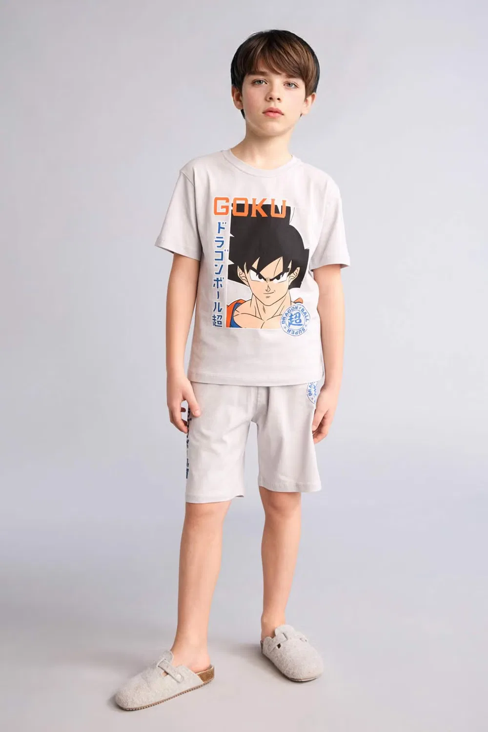 Пижама с принтом комплект Dragon Ball Defacto, серый