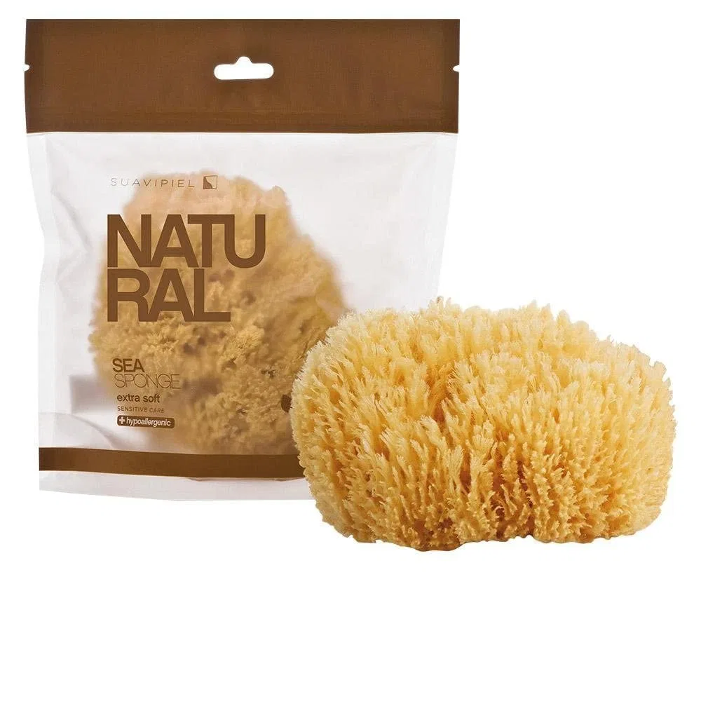 Губка для тела Sea Sponge, Suavipiel, 200 г, Желтый — фото 3