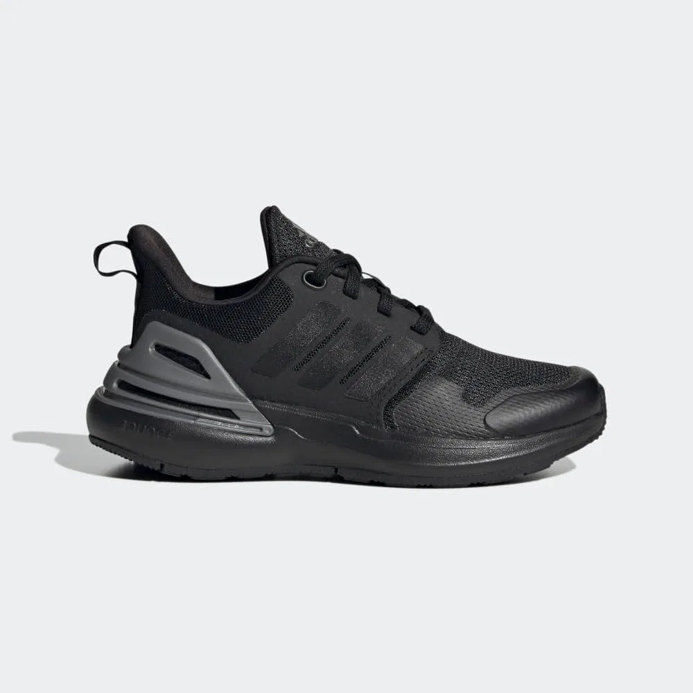 Детские кроссовки для девочек с эластичной шнуровкой Rapidasport Bounce, Black/Black/Iron Metallic — фото 3