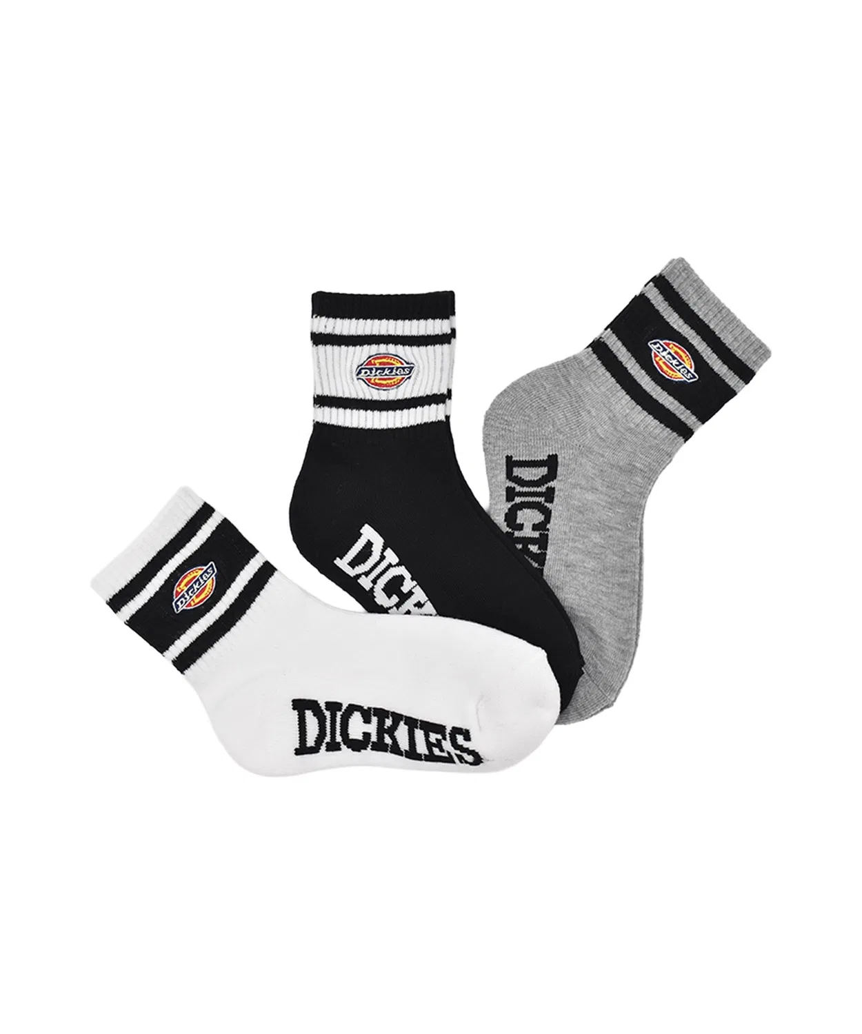 Детские носки с логотипом, 3 пары Dickies, Разноцветный