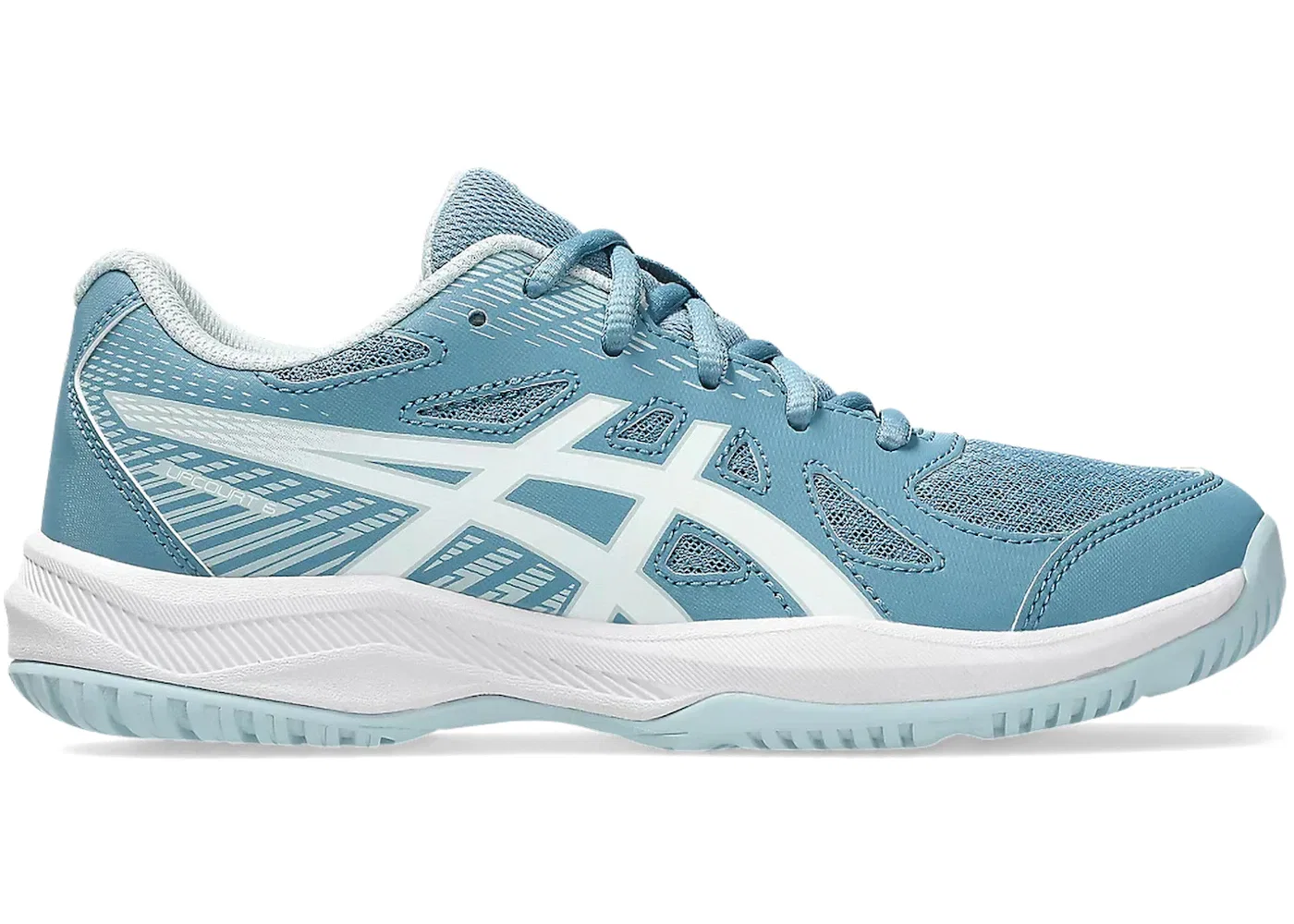 Детские кроссовки для волейбола ASICS Upcourt 6, Saba Blue/White