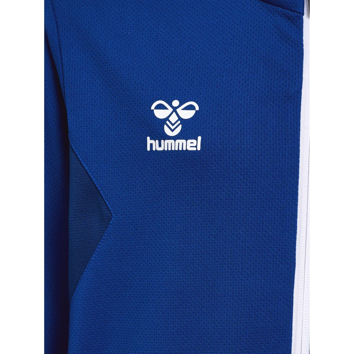 Детская тренировочная куртка с молнией Hummel Authentic, Цвет: BLAU / Atlantikblau — фото 3