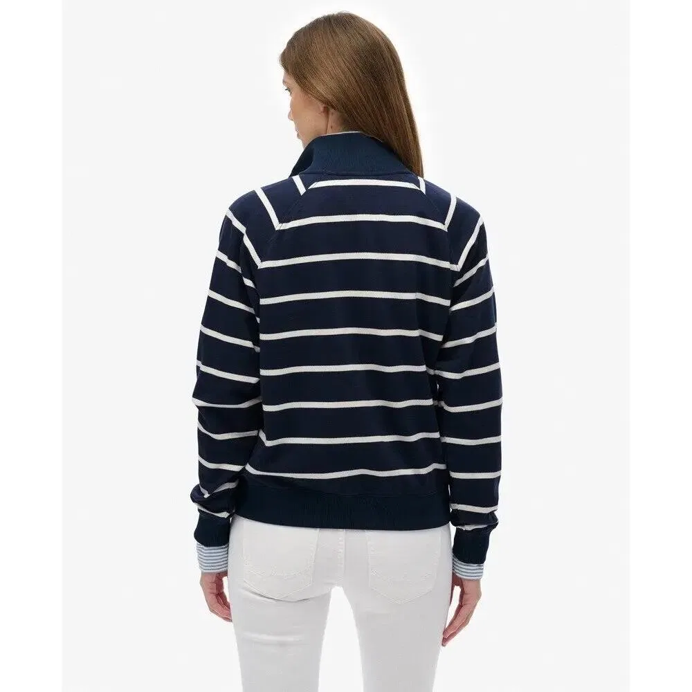 Женский свитшот с длинным рукавом Ath Henley Superdry, Blau — фото 4