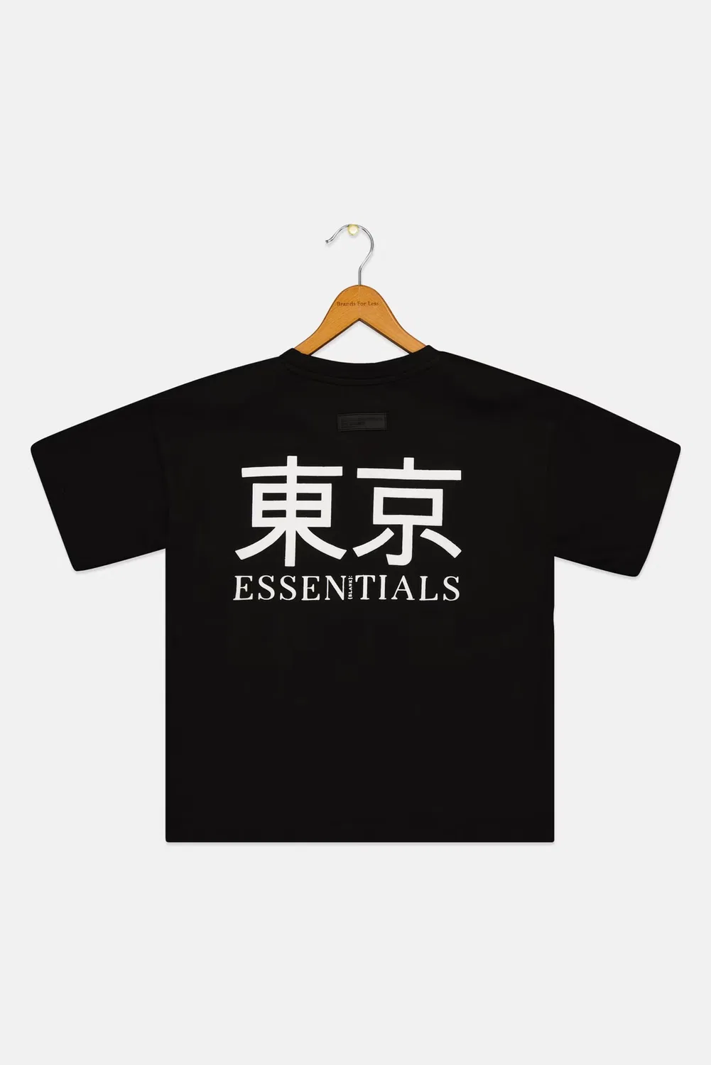 Футболка детская с принтом с коротким рукавом Blank Essentials, черный — фото 3