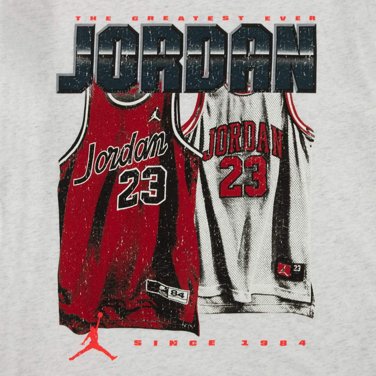 Футболка для мальчиков Home And Away Jordan, цвет Birch Heather/Red — фото 3