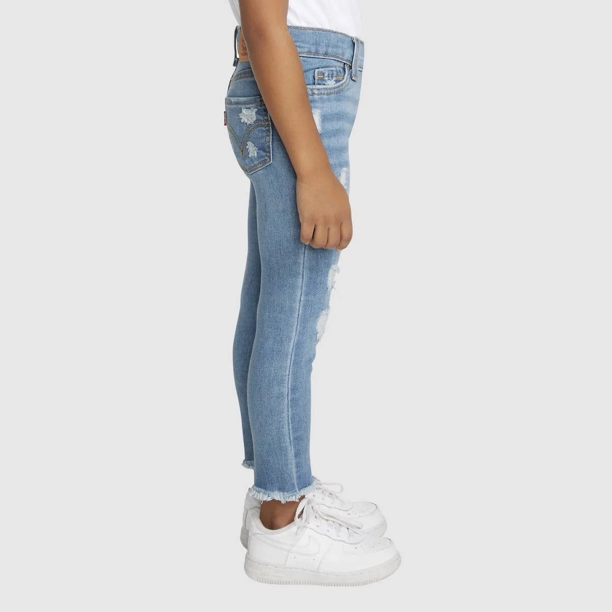 Джинсы с высокой посадкой и очень узким кроем 720 для девочек 2T-4T Levi's, Roger That - Light Wash — фото 3