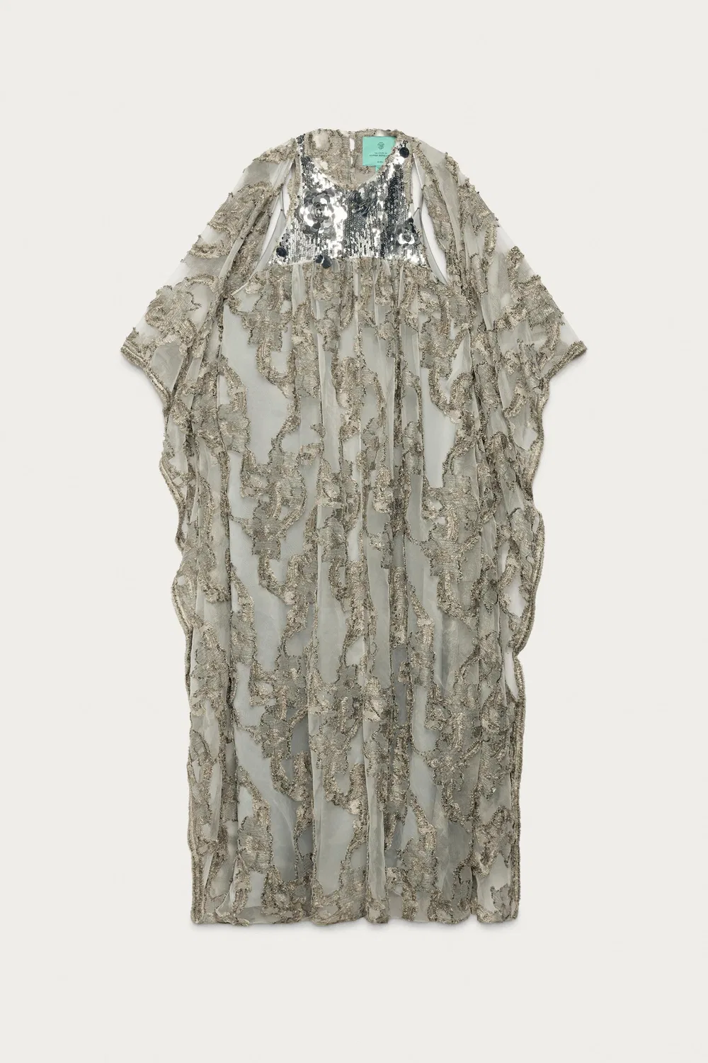 Платье-туника из жаккарда с пайетками, Marisa Berenson X Zara, Silver