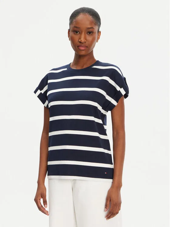 Футболка regular fit Gold Button Tommy Hilfiger, темно-синий