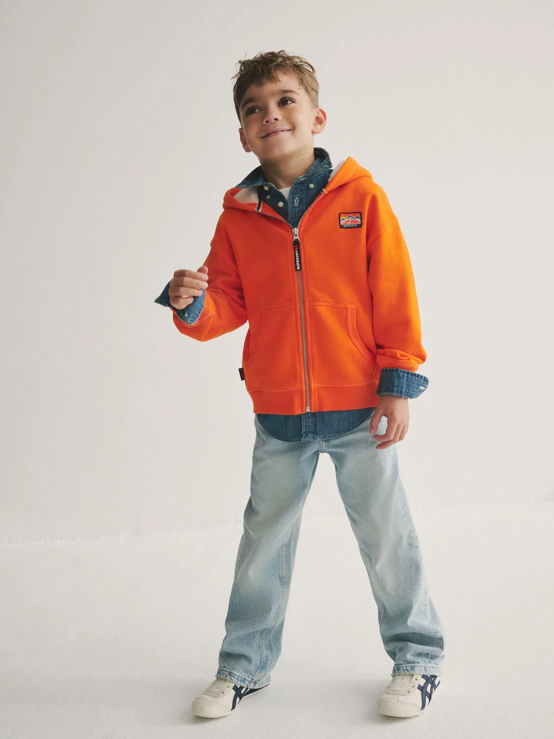 Худи на молнии Superdry Orange, оранжевый — фото 2
