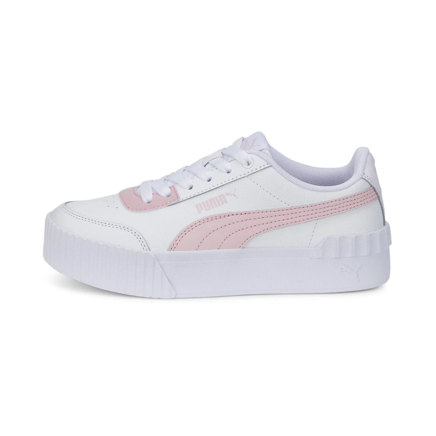 Детские кроссовки для мальчиков с массивной подошвой Carina Lift PS, PUMA, White — фото 3