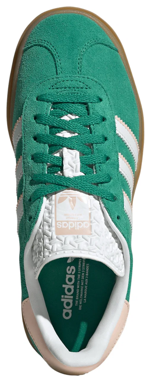 Кеды для мальчиков Gazelle Bold Adidas, цвет Bold Green/Ftwr White/Gold Met — фото 4