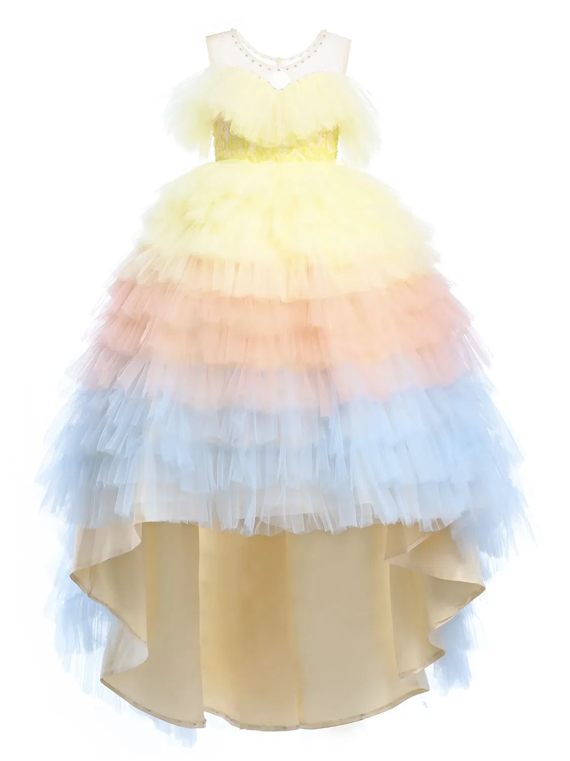 Платье Callecita из многослойного фатина Mimi Tutu, желтый