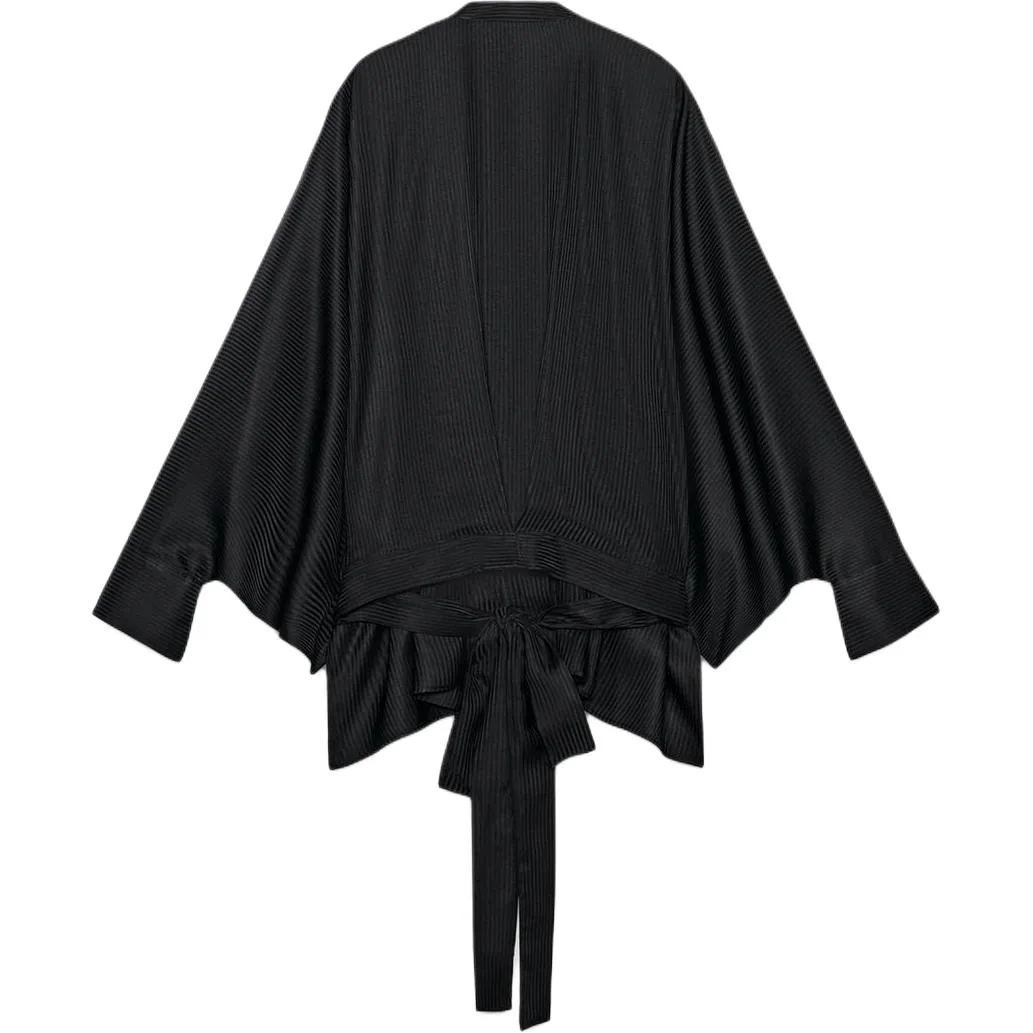 Женская рубашка с круглым вырезом ZW Shirts, ZARA, Black — фото 3