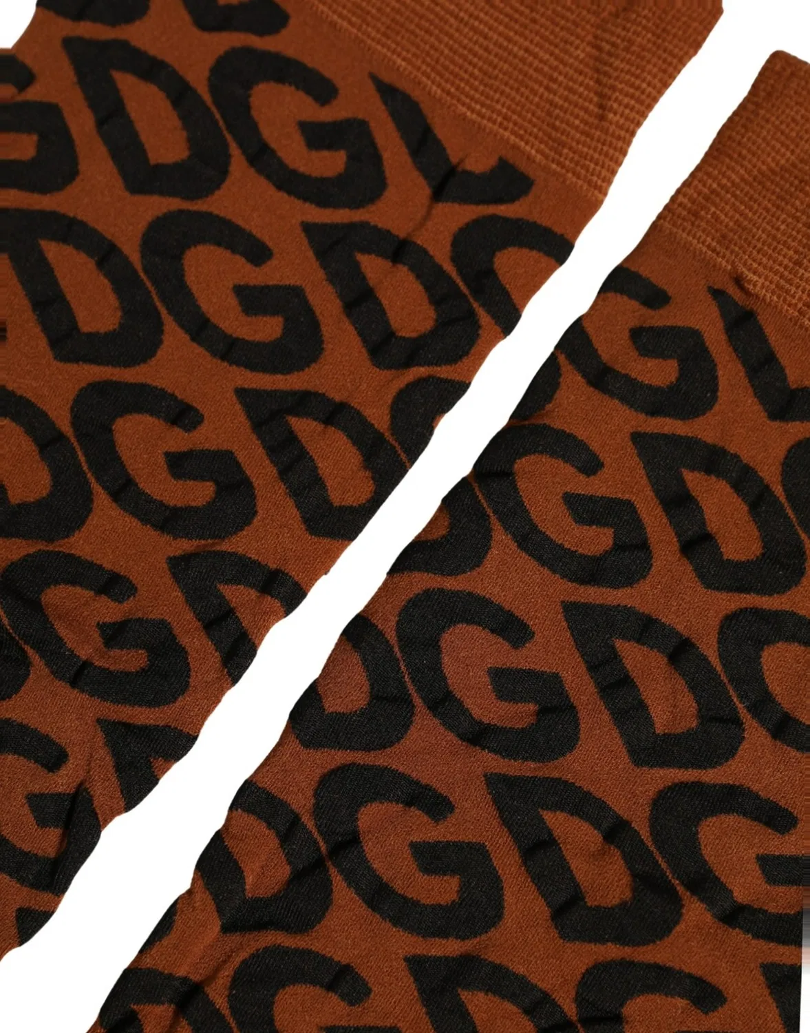 Носки высокие с логотипом Dolce & Gabbana, Brown Black