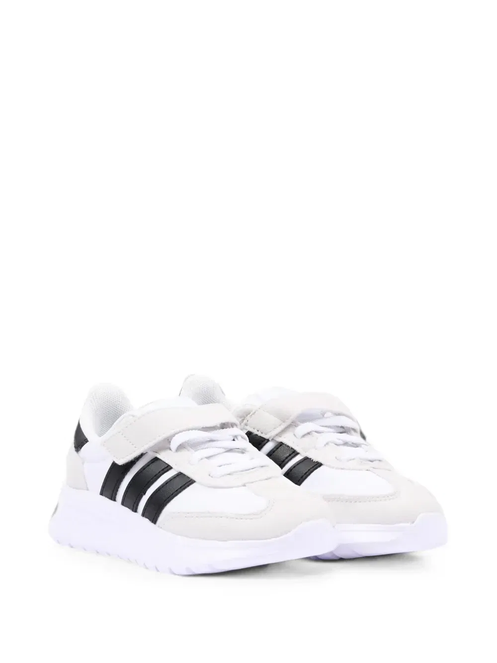 Кроссовки на липучке с логотипом Adidas Kids, белый — фото 2