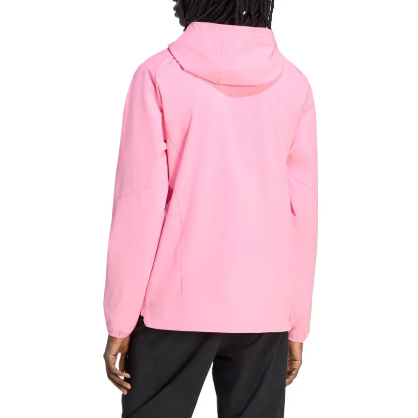 Мужская куртка с капюшоном Adidas, Happy Pink/Black — фото 4