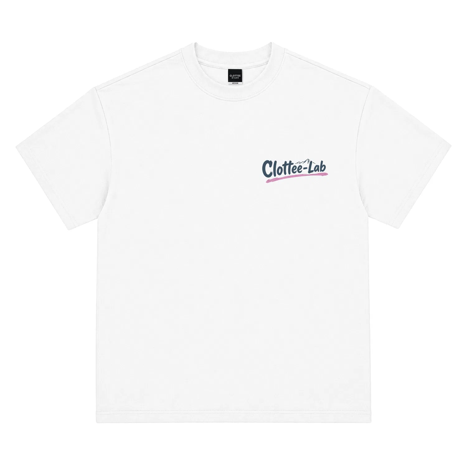 Детская футболка с круглым вырезом прямого кроя Moderate Straight Fit CLOT, White