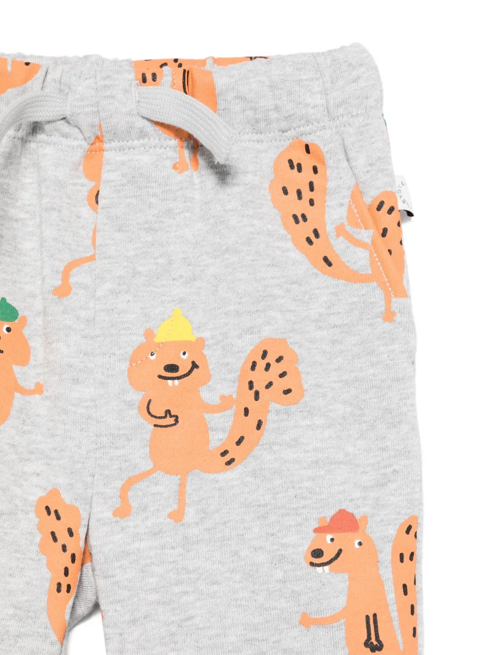 Брюки с кулиской и принтом Stella Mccartney Kids, серый — фото 3