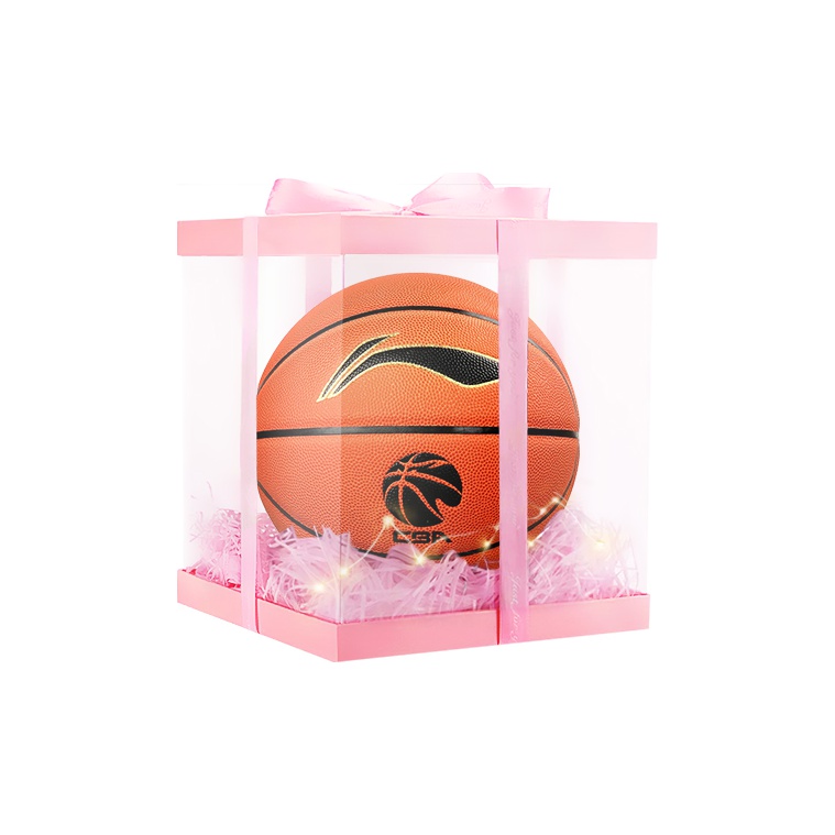 

LINING Мяч баскетбольный CBA Collection Red Brown размер 7 соревновательный unisex