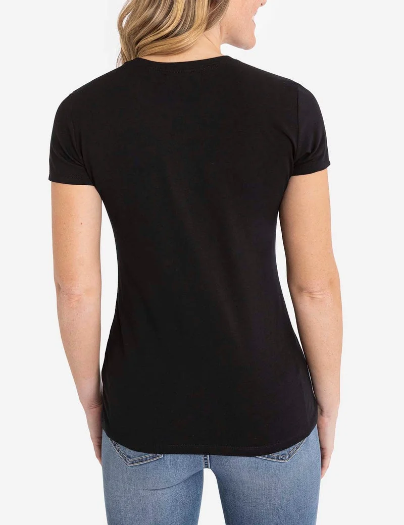 Женская футболка U.S. Polo Assn. Crew Neck, темно-серый — фото 2