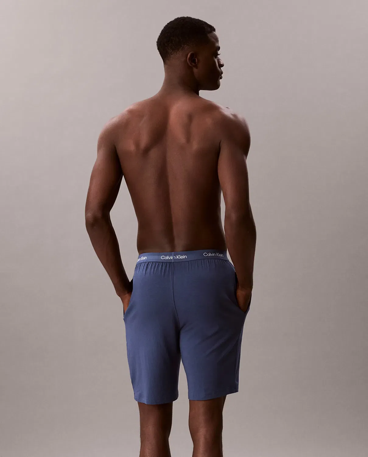 Мужские пижамные шорты из модала Calvin Klein, Gris Oscuro — фото 3