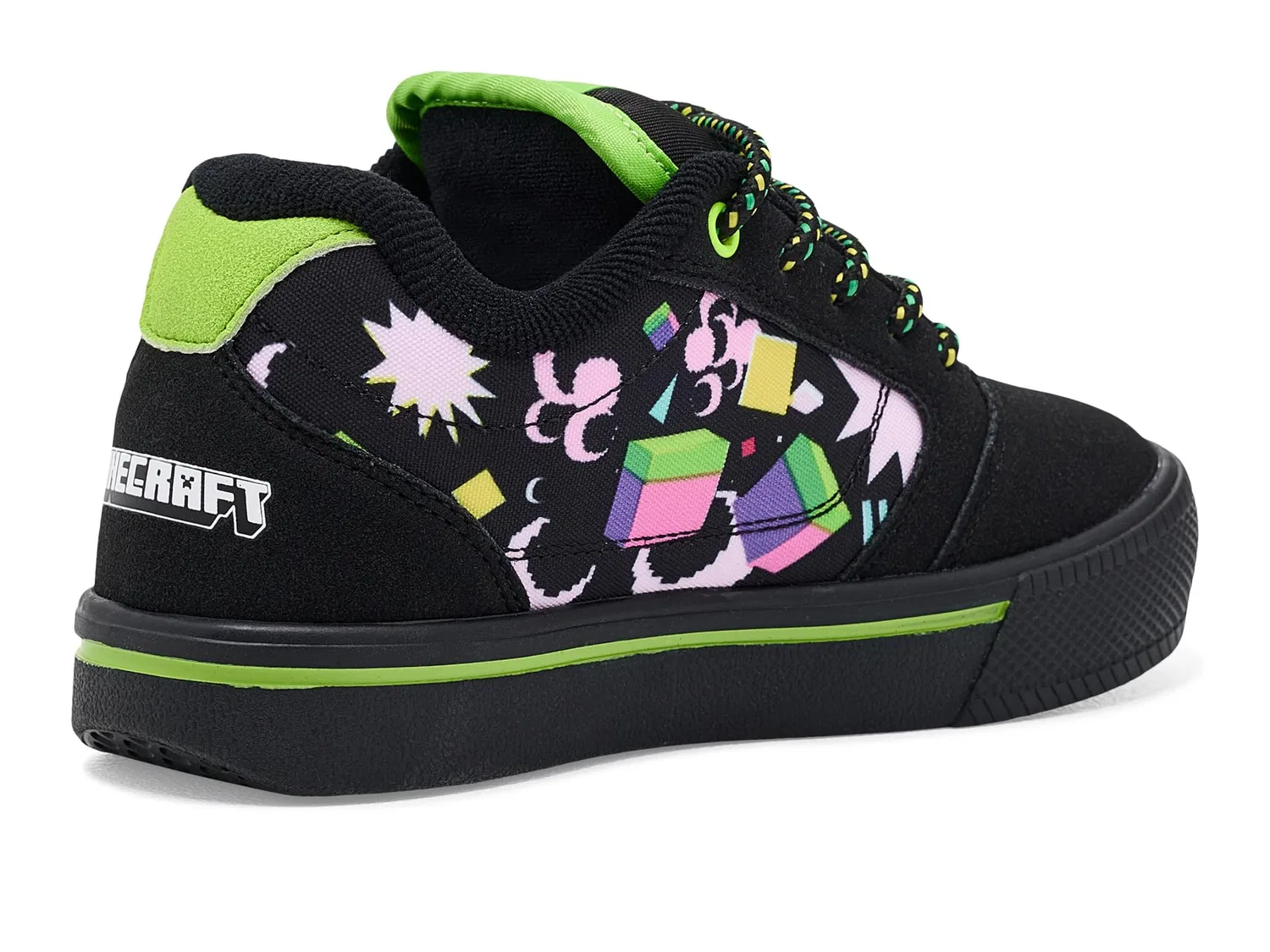 Кроссовки Minecraft Pro25 (для маленьких и больших детей и взрослых) Heelys, Black/Green/Multi — фото 4