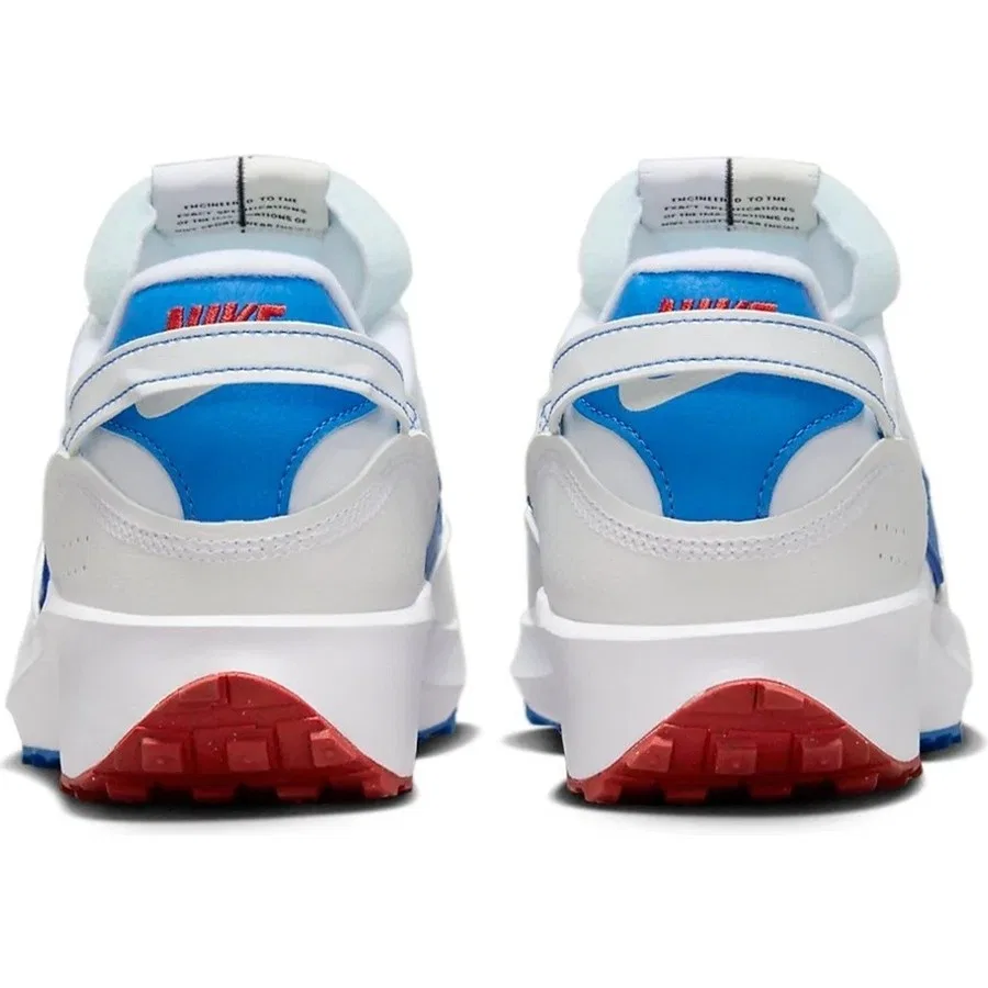 Кеды повседневные с принтом Waffle Debut Se White Blue Nike, Белый/Светло-синий — фото 4