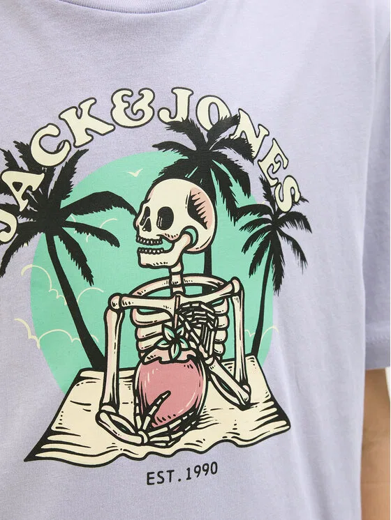 Футболка regular fit Elijah Jack & Jones Junior, фиолетовый — фото 4