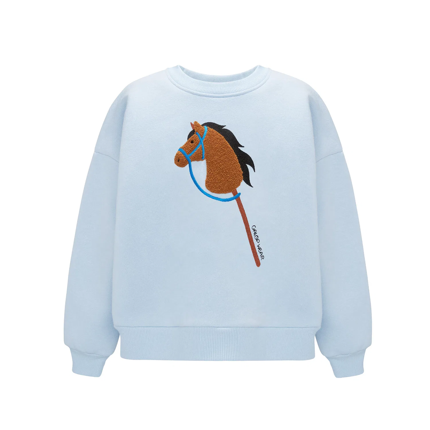 Свитшот с 3D-вышивкой Hobby Horse Galop Wear, Hellblau — фото 3