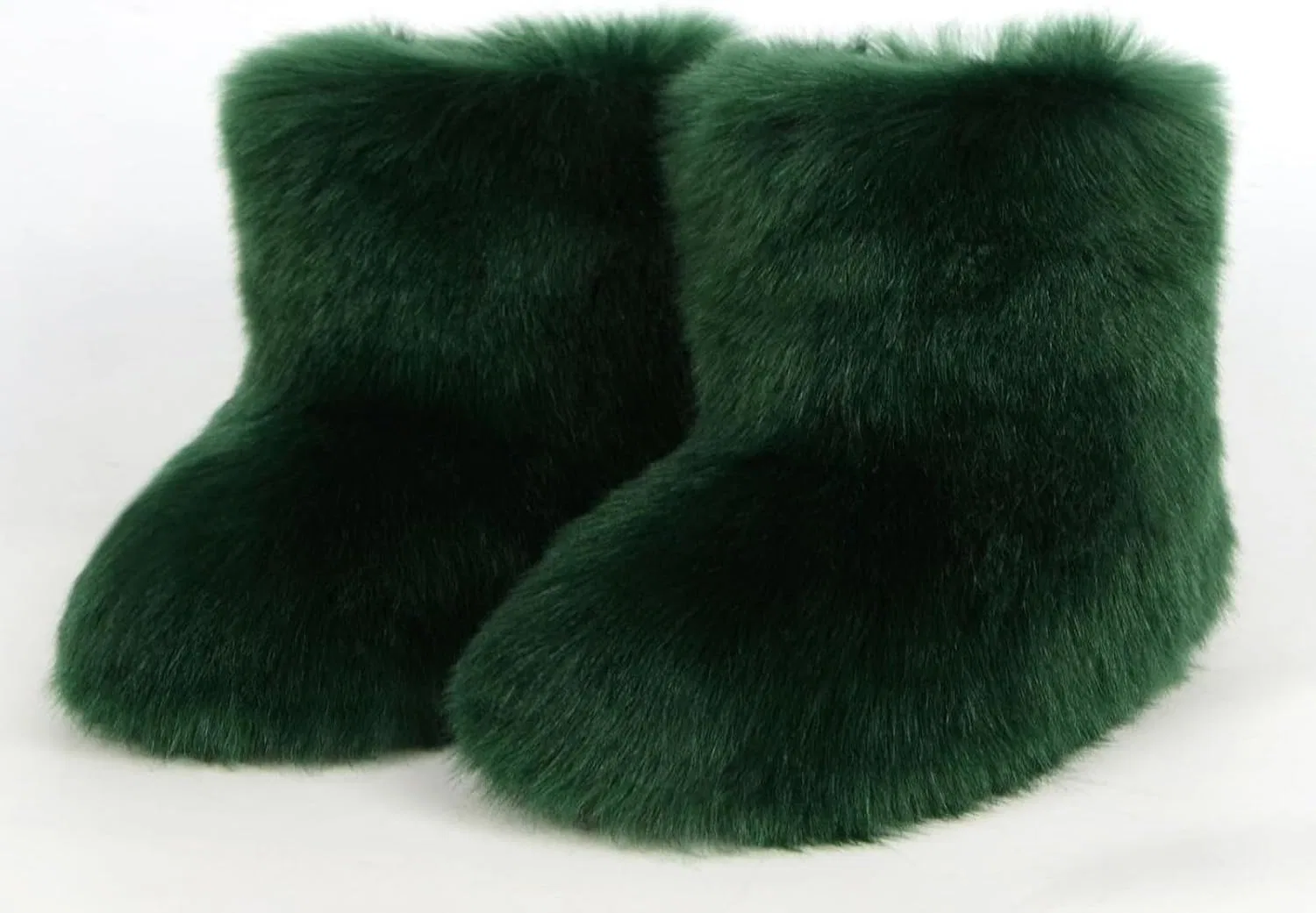 Детские зимние сапоги для девочек с искусственным мехом Urmycos, Blackish Green — фото 3